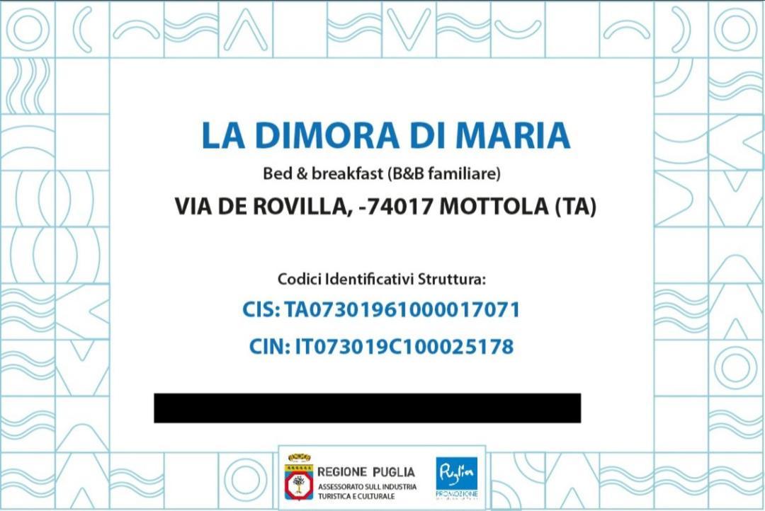 La Dimora Di Maria Villa มอตโตลา ภายนอก รูปภาพ